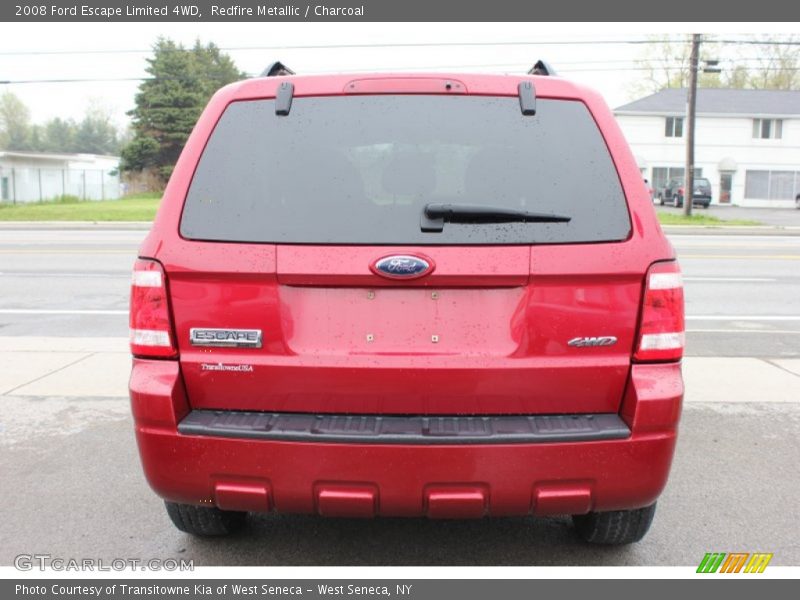 Redfire Metallic / Charcoal 2008 Ford Escape Limited 4WD