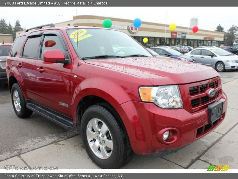 Redfire Metallic / Charcoal 2008 Ford Escape Limited 4WD