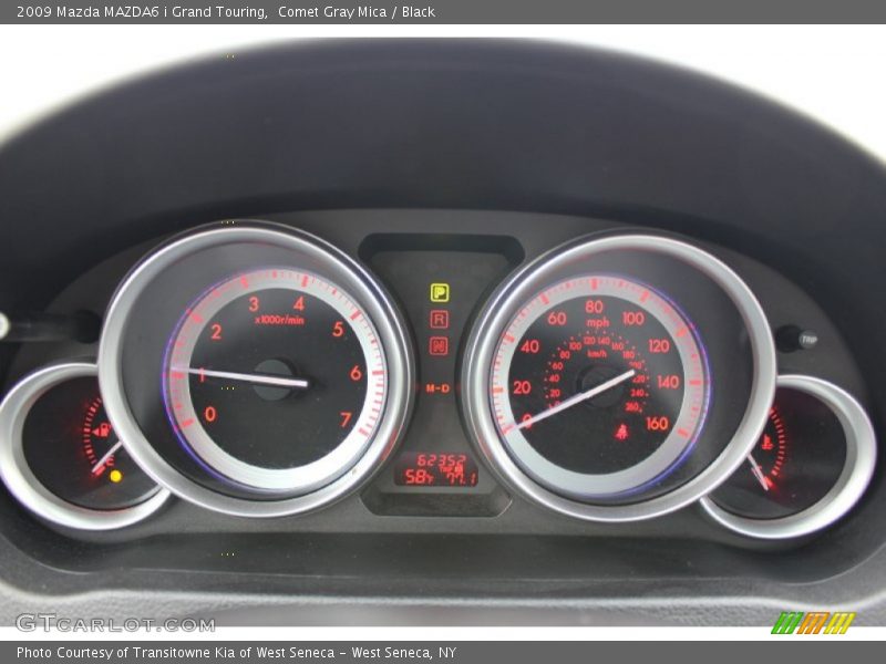 Comet Gray Mica / Black 2009 Mazda MAZDA6 i Grand Touring