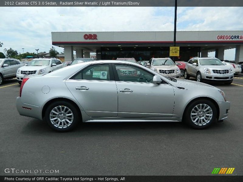 Radiant Silver Metallic / Light Titanium/Ebony 2012 Cadillac CTS 3.0 Sedan