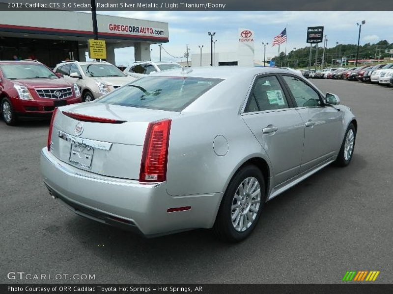 Radiant Silver Metallic / Light Titanium/Ebony 2012 Cadillac CTS 3.0 Sedan