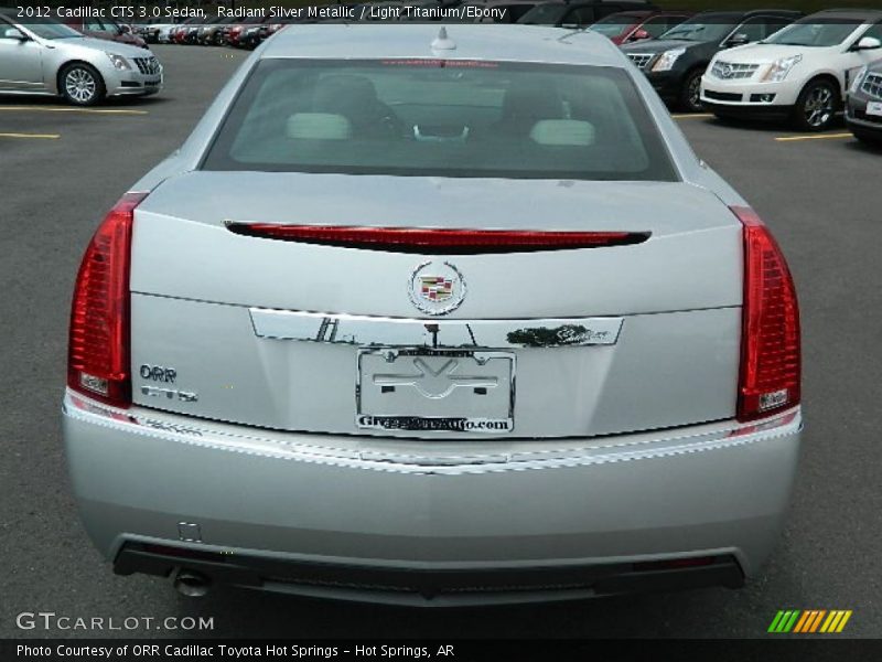 Radiant Silver Metallic / Light Titanium/Ebony 2012 Cadillac CTS 3.0 Sedan