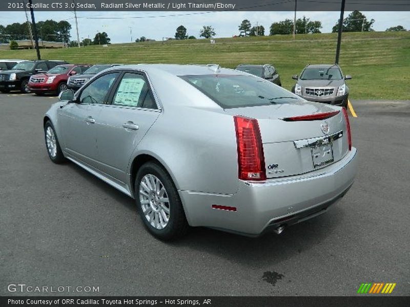 Radiant Silver Metallic / Light Titanium/Ebony 2012 Cadillac CTS 3.0 Sedan