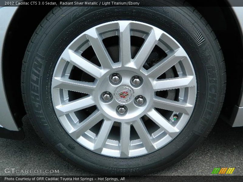 Radiant Silver Metallic / Light Titanium/Ebony 2012 Cadillac CTS 3.0 Sedan