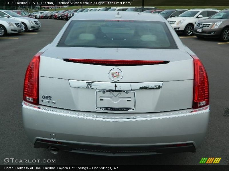 Radiant Silver Metallic / Light Titanium/Ebony 2012 Cadillac CTS 3.0 Sedan