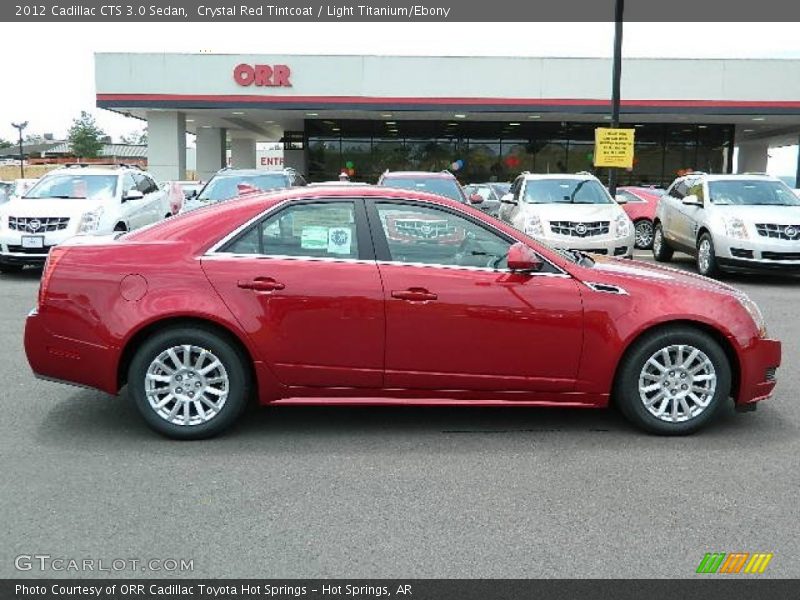 Crystal Red Tintcoat / Light Titanium/Ebony 2012 Cadillac CTS 3.0 Sedan