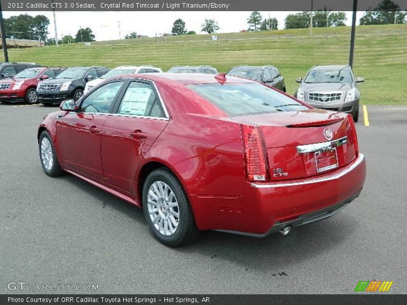 Crystal Red Tintcoat / Light Titanium/Ebony 2012 Cadillac CTS 3.0 Sedan