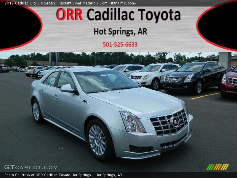 Radiant Silver Metallic / Light Titanium/Ebony 2012 Cadillac CTS 3.0 Sedan