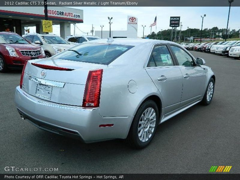 Radiant Silver Metallic / Light Titanium/Ebony 2012 Cadillac CTS 3.0 Sedan