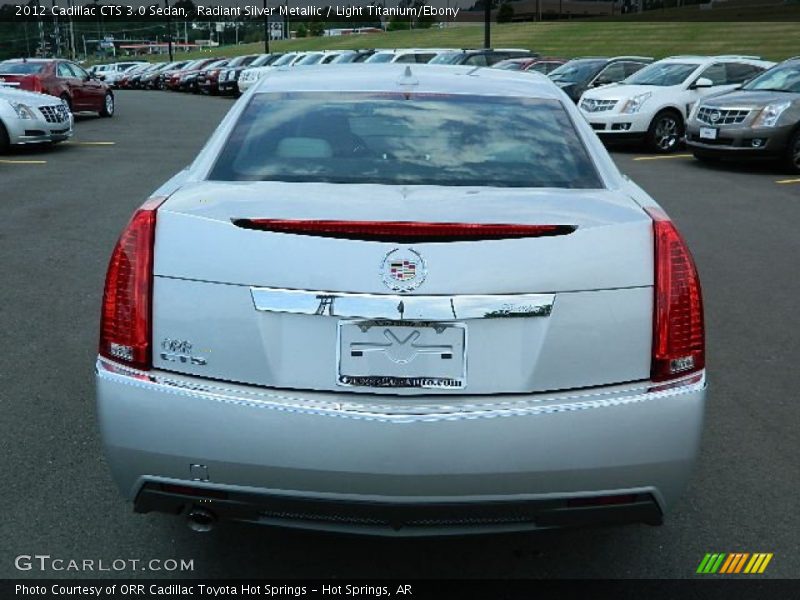 Radiant Silver Metallic / Light Titanium/Ebony 2012 Cadillac CTS 3.0 Sedan