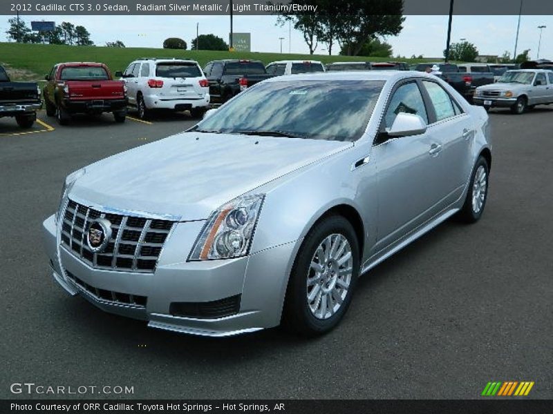 Radiant Silver Metallic / Light Titanium/Ebony 2012 Cadillac CTS 3.0 Sedan