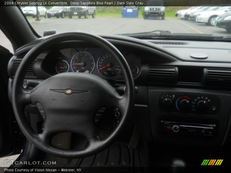 Deep Sapphire Blue Pearl / Dark Slate Gray 2004 Chrysler Sebring LX Convertible