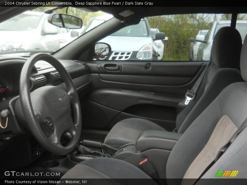 Deep Sapphire Blue Pearl / Dark Slate Gray 2004 Chrysler Sebring LX Convertible