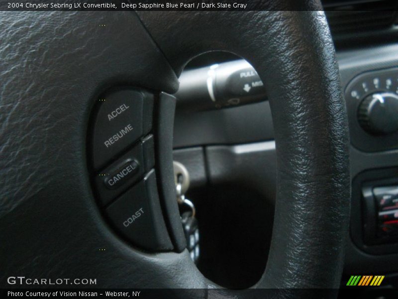 Deep Sapphire Blue Pearl / Dark Slate Gray 2004 Chrysler Sebring LX Convertible