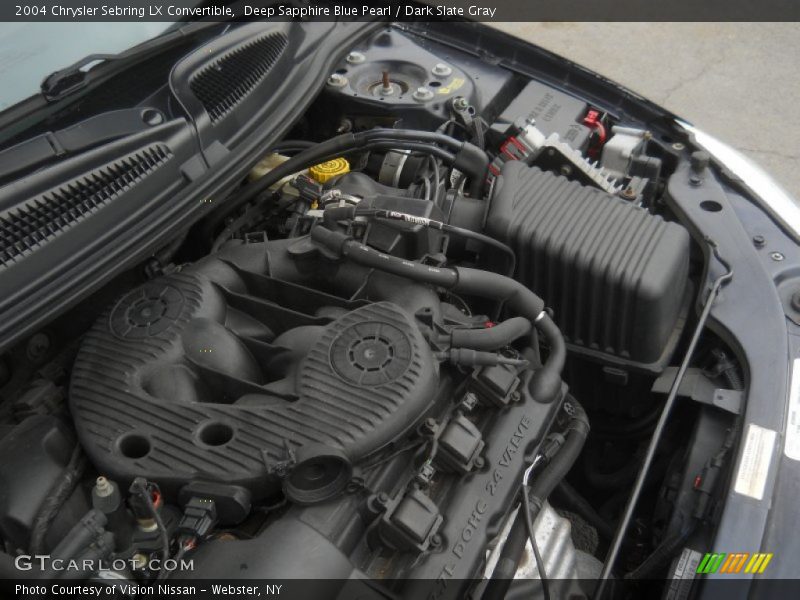 Deep Sapphire Blue Pearl / Dark Slate Gray 2004 Chrysler Sebring LX Convertible
