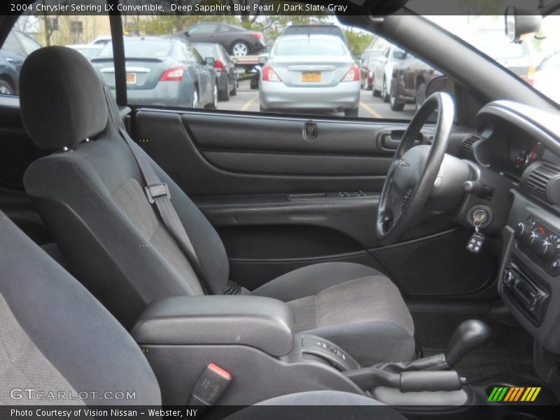 Deep Sapphire Blue Pearl / Dark Slate Gray 2004 Chrysler Sebring LX Convertible
