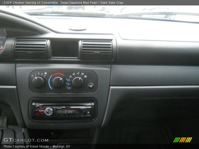 Deep Sapphire Blue Pearl / Dark Slate Gray 2004 Chrysler Sebring LX Convertible