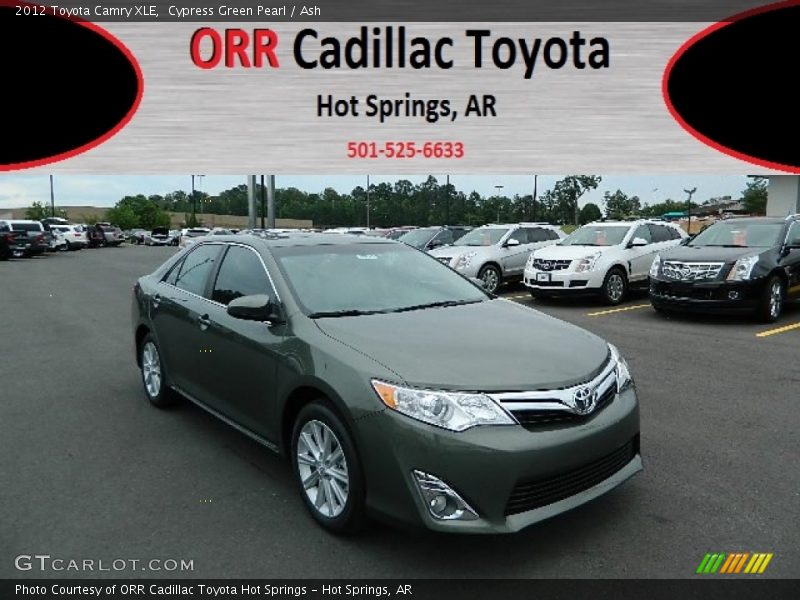 Cypress Green Pearl / Ash 2012 Toyota Camry XLE