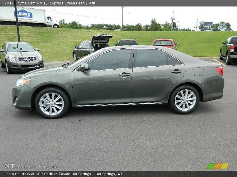 Cypress Green Pearl / Ash 2012 Toyota Camry XLE