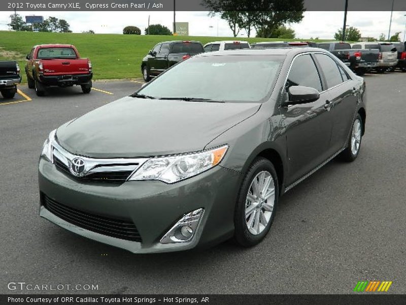 Cypress Green Pearl / Ash 2012 Toyota Camry XLE