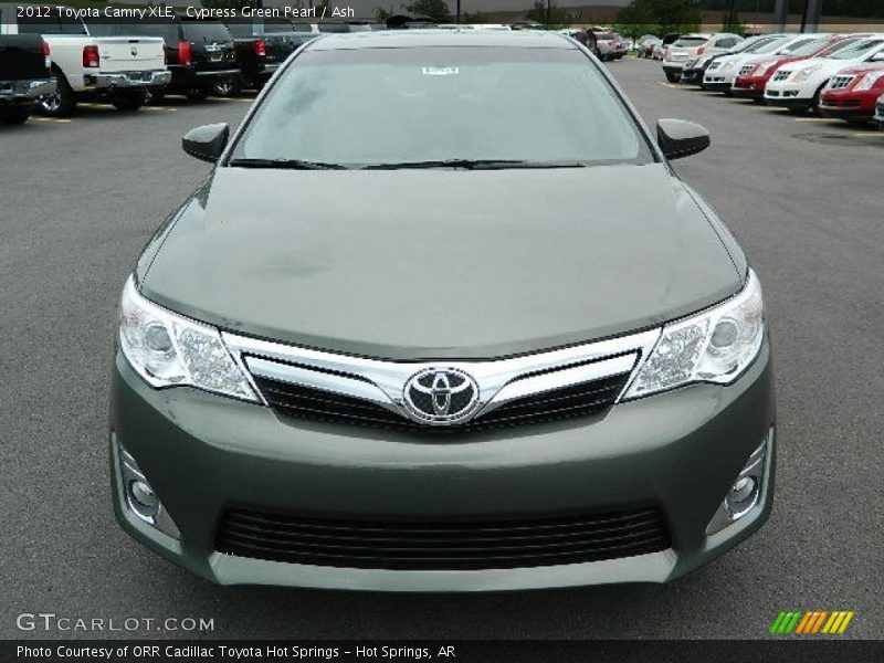 Cypress Green Pearl / Ash 2012 Toyota Camry XLE