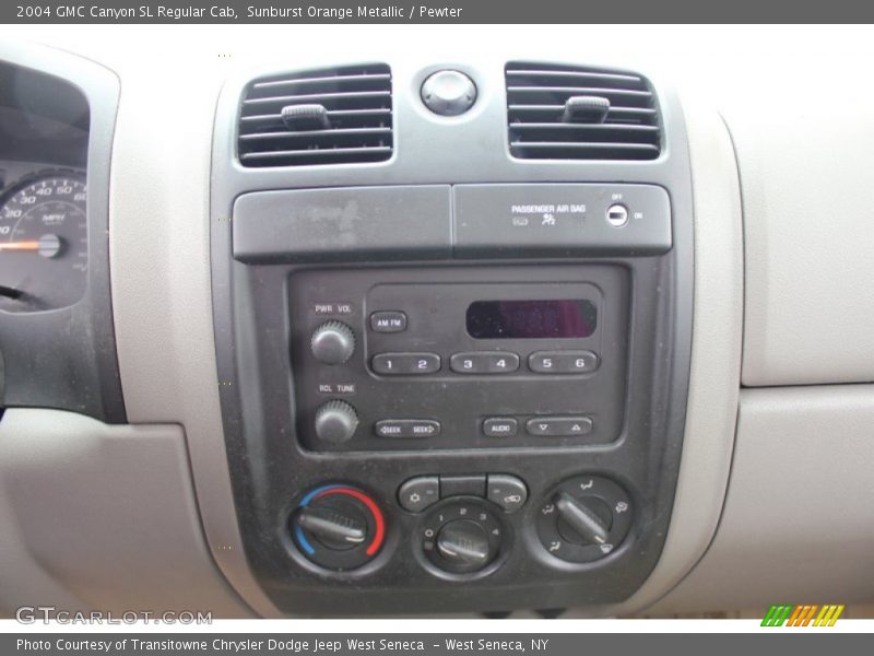 Sunburst Orange Metallic / Pewter 2004 GMC Canyon SL Regular Cab
