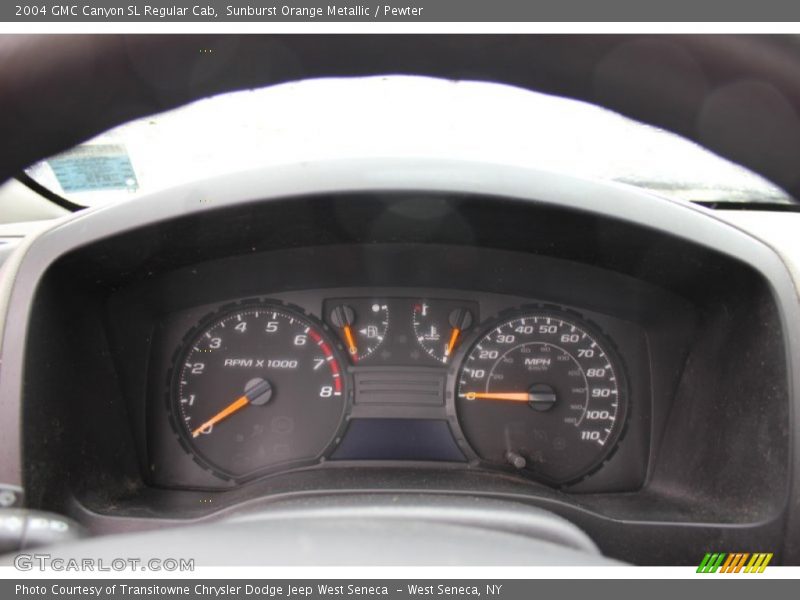 Sunburst Orange Metallic / Pewter 2004 GMC Canyon SL Regular Cab