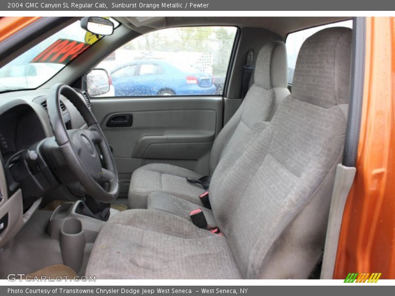 Sunburst Orange Metallic / Pewter 2004 GMC Canyon SL Regular Cab