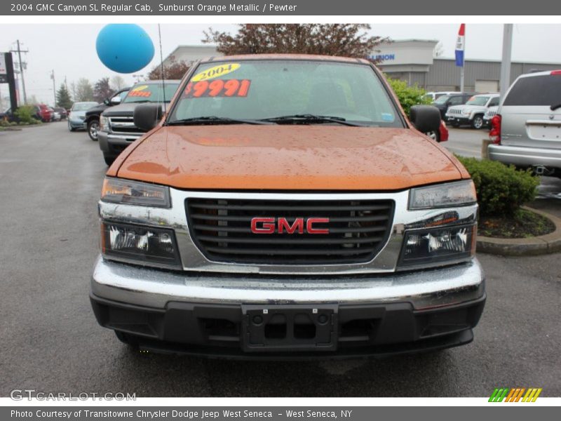 Sunburst Orange Metallic / Pewter 2004 GMC Canyon SL Regular Cab