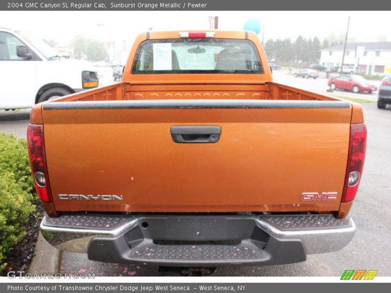 Sunburst Orange Metallic / Pewter 2004 GMC Canyon SL Regular Cab