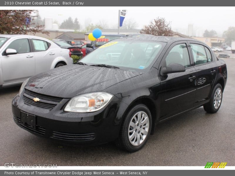 Black / Gray 2010 Chevrolet Cobalt LS Sedan