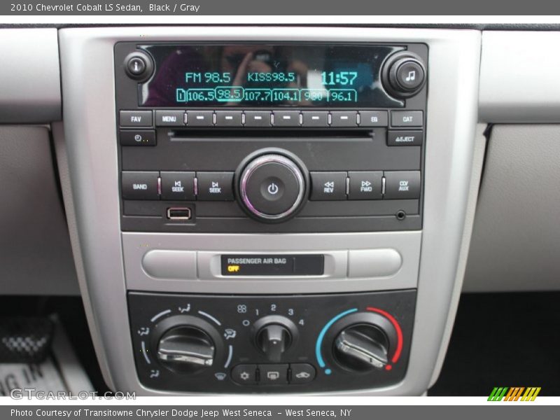 Black / Gray 2010 Chevrolet Cobalt LS Sedan