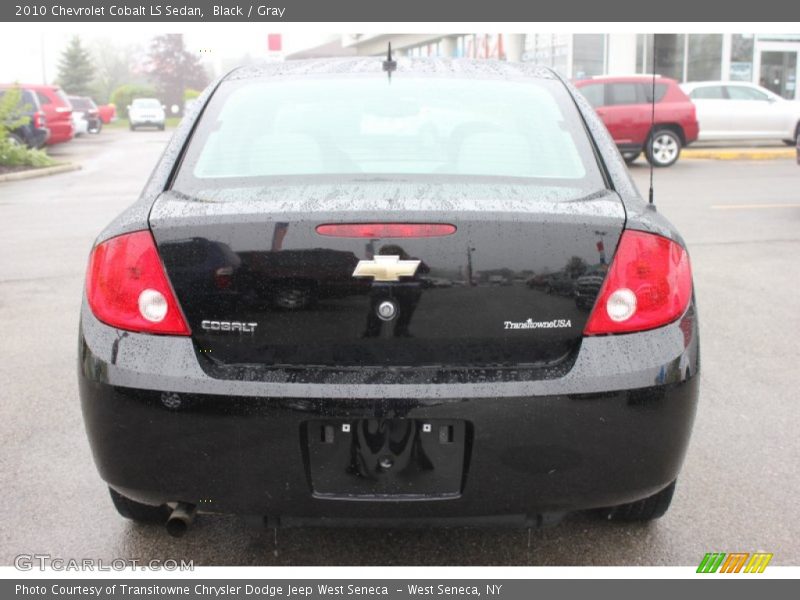 Black / Gray 2010 Chevrolet Cobalt LS Sedan