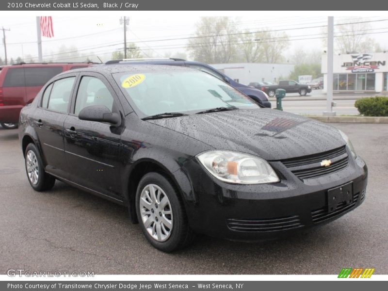 Black / Gray 2010 Chevrolet Cobalt LS Sedan