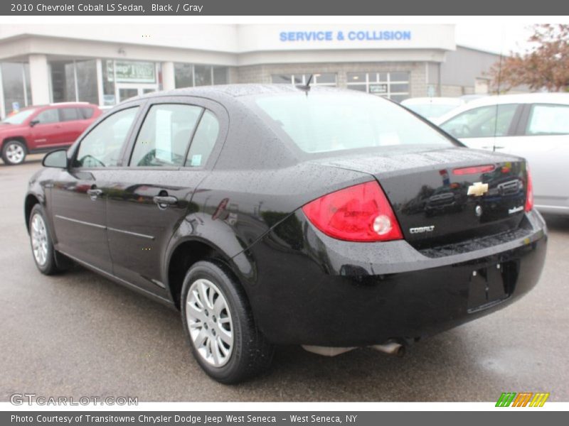 Black / Gray 2010 Chevrolet Cobalt LS Sedan
