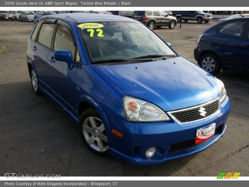 Techno Blue Metallic / Black 2006 Suzuki Aerio SX AWD Sport Wagon