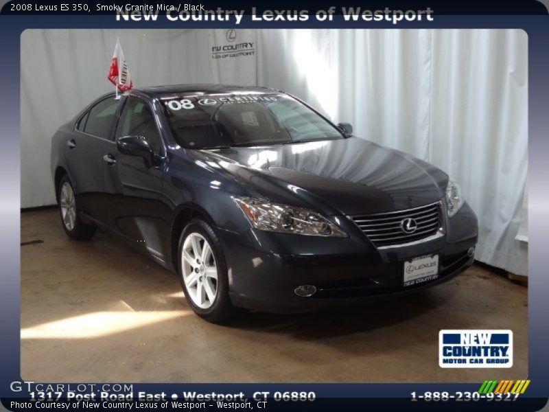 Smoky Granite Mica / Black 2008 Lexus ES 350