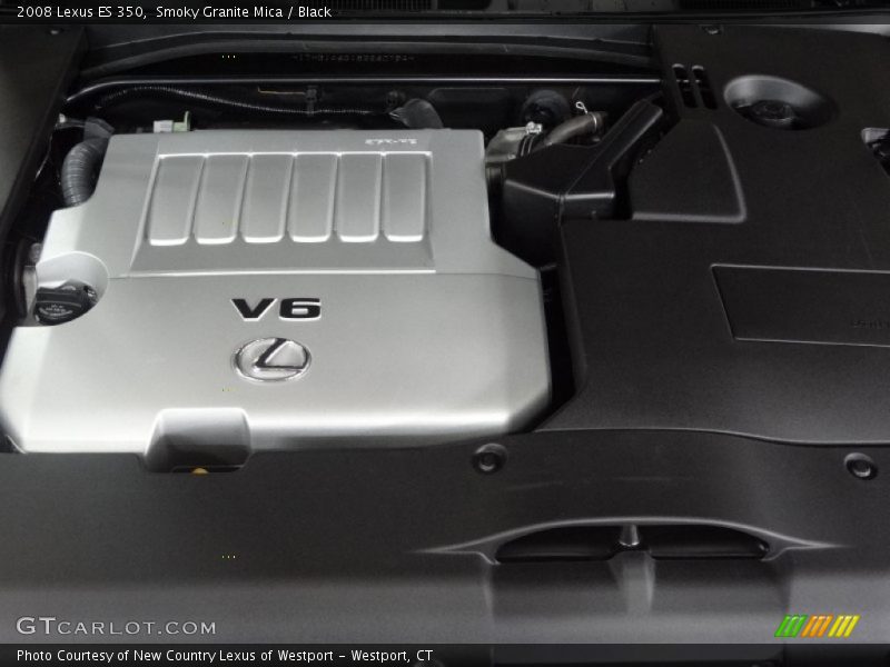 Smoky Granite Mica / Black 2008 Lexus ES 350