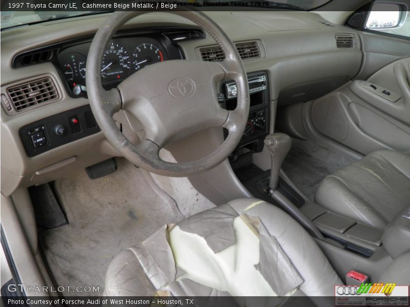 Cashmere Beige Metallic / Beige 1997 Toyota Camry LE