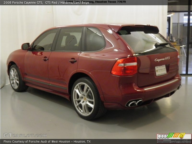 GTS Red / Havanna/Sand Beige 2008 Porsche Cayenne GTS