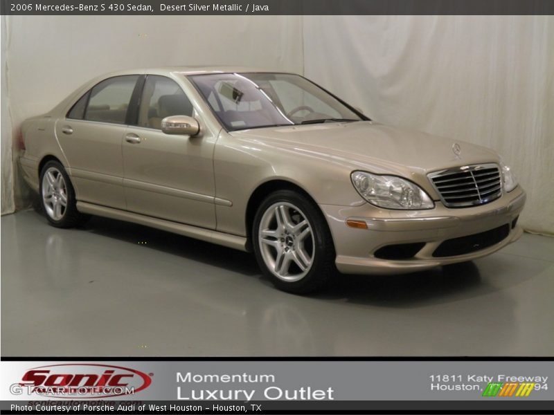 Desert Silver Metallic / Java 2006 Mercedes-Benz S 430 Sedan