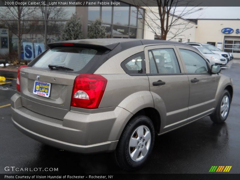 Light Khaki Metallic / Pastel Pebble Beige 2008 Dodge Caliber SE