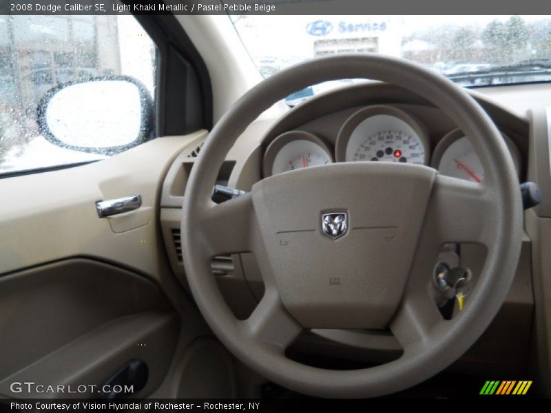 Light Khaki Metallic / Pastel Pebble Beige 2008 Dodge Caliber SE