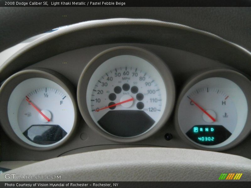 Light Khaki Metallic / Pastel Pebble Beige 2008 Dodge Caliber SE