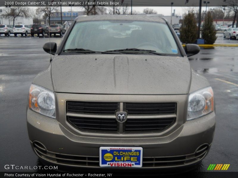 Light Khaki Metallic / Pastel Pebble Beige 2008 Dodge Caliber SE
