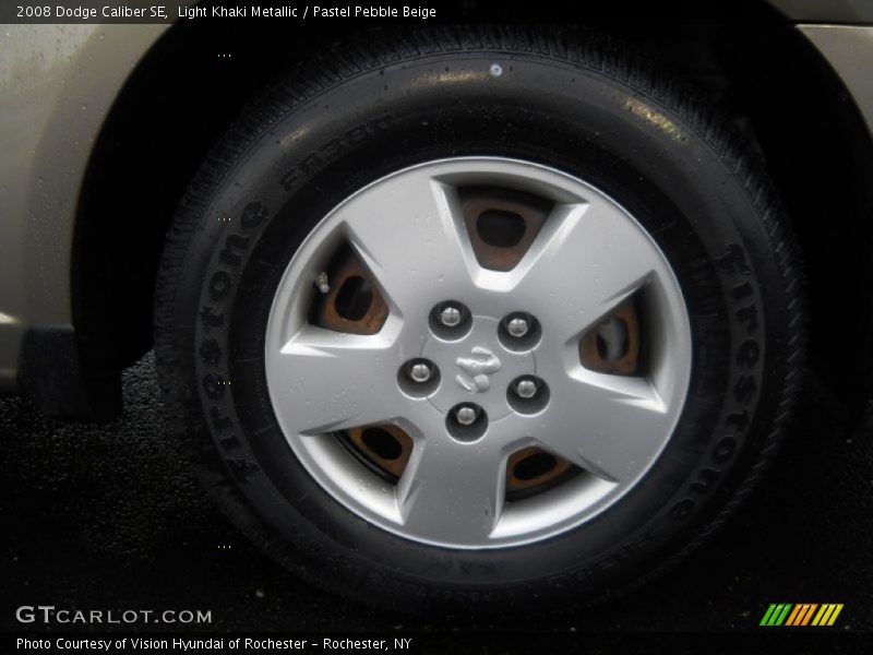 Light Khaki Metallic / Pastel Pebble Beige 2008 Dodge Caliber SE