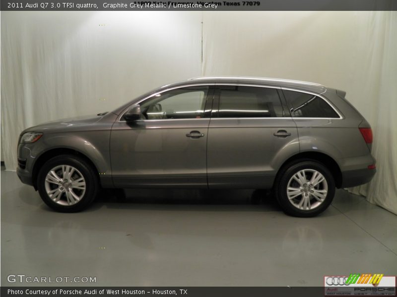 Graphite Grey Metallic / Limestone Grey 2011 Audi Q7 3.0 TFSI quattro