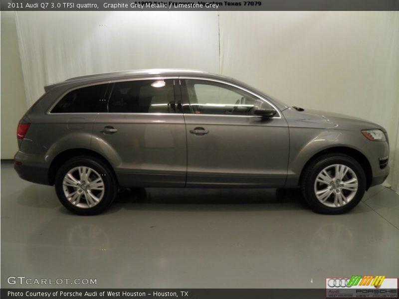 Graphite Grey Metallic / Limestone Grey 2011 Audi Q7 3.0 TFSI quattro