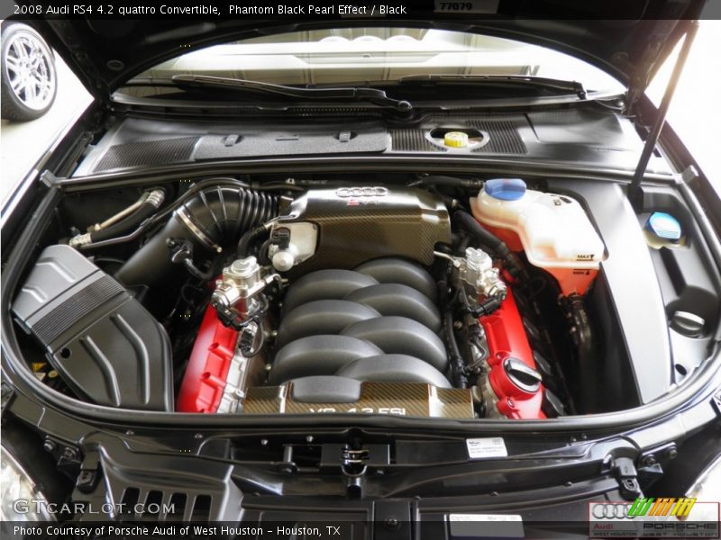 Phantom Black Pearl Effect / Black 2008 Audi RS4 4.2 quattro Convertible
