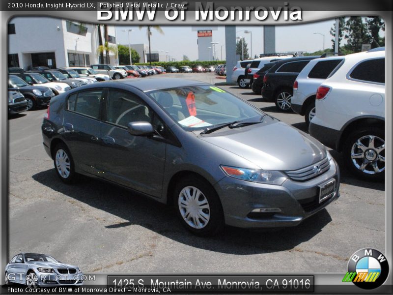 Polished Metal Metallic / Gray 2010 Honda Insight Hybrid LX